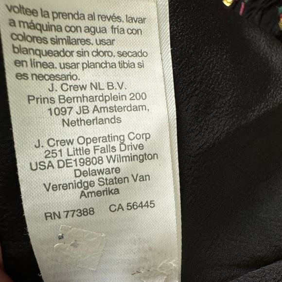 J.Crew Ruffleneck Mini Dress Metallic Rose Pattern Elastic Waist Size 12 - Picture 10 of 11